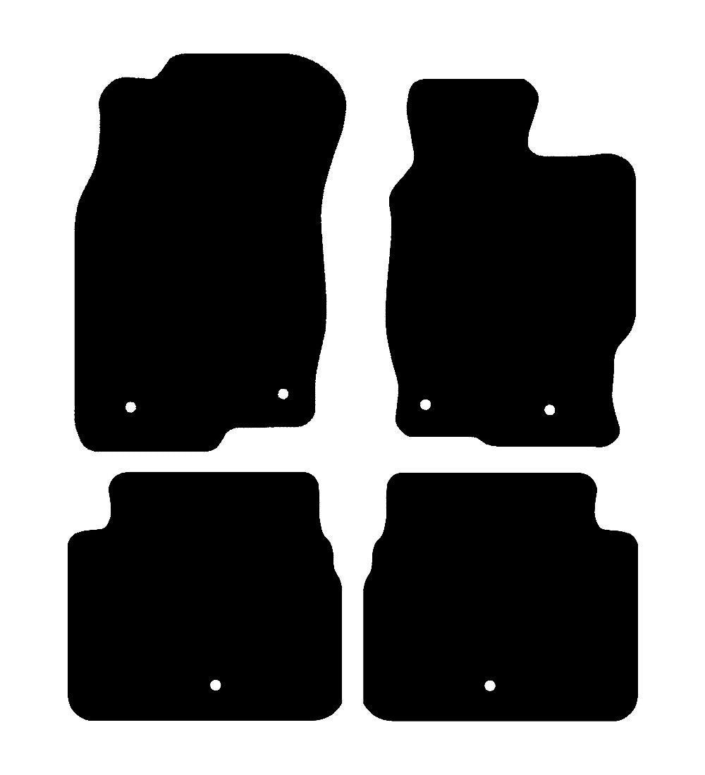 Mazda 6 2009 - 2013 Car Mats vehicle mat pattern