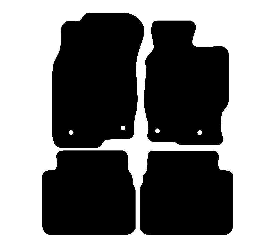 Mazda 6 2007 - 2009 Car Mats vehicle mat pattern