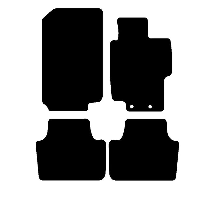 Honda Accord 2004 - 2008 Car Mats vehicle mat pattern