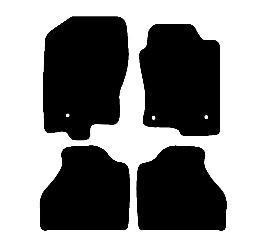 Nissan Navara 2011 - 2015 Car Mats vehicle mat pattern