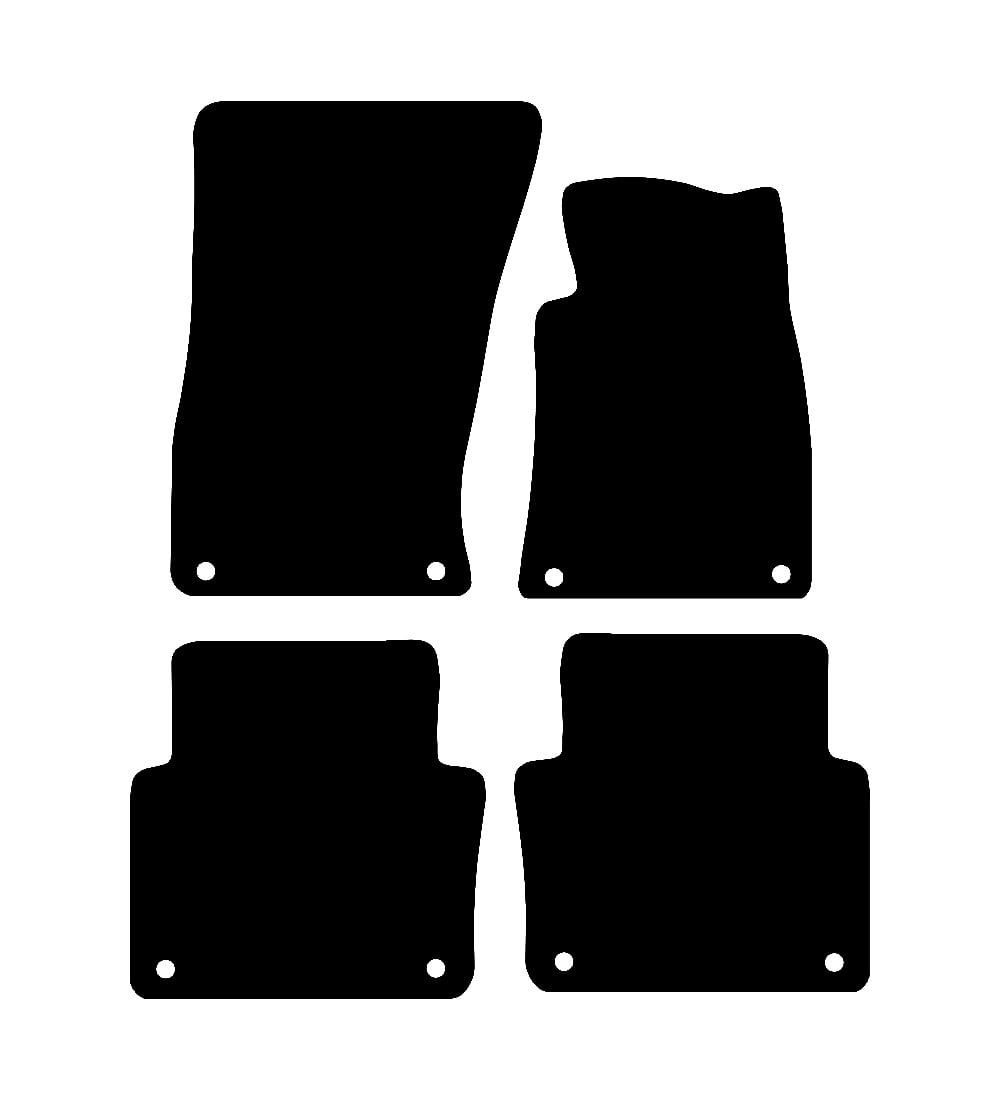 Audi A8 2003 - 2010 Car Mats vehicle mat pattern