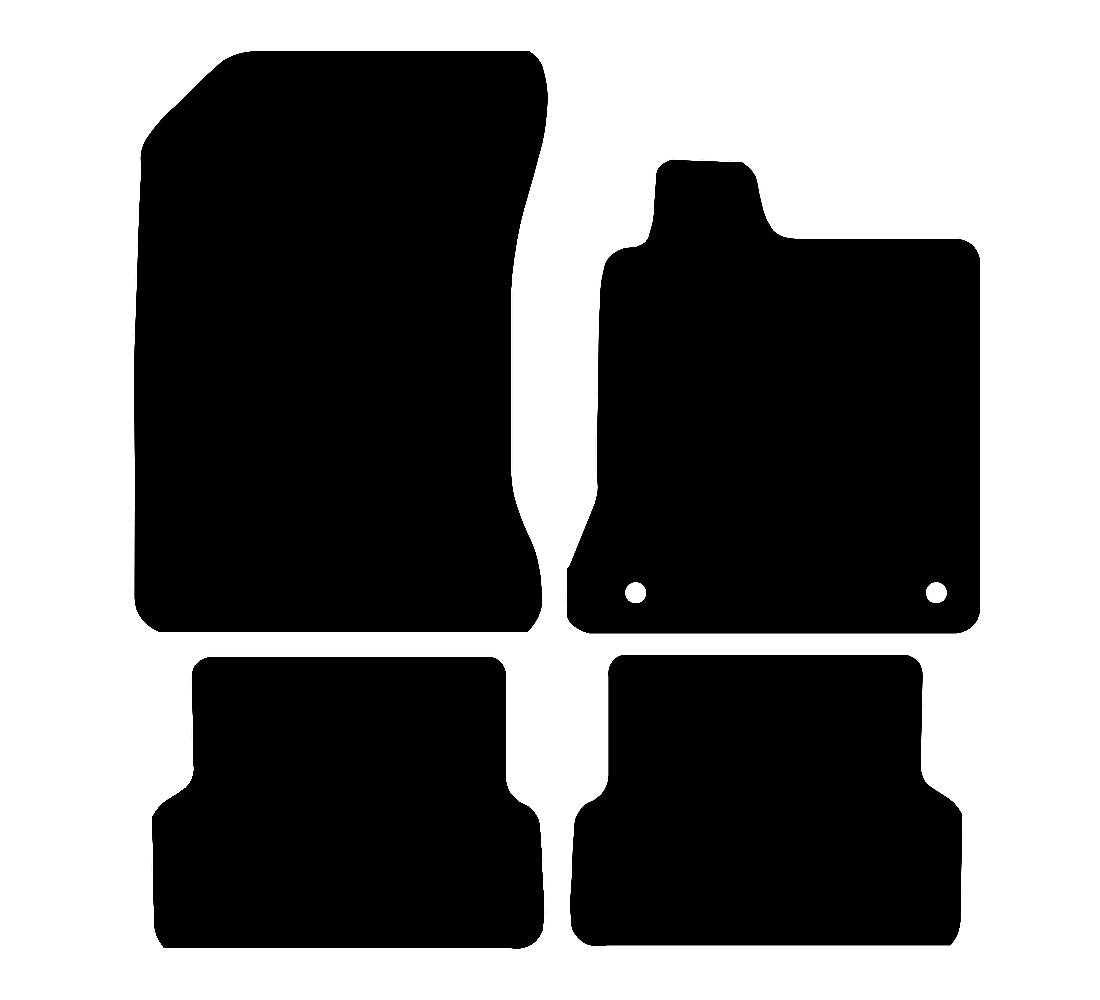 Renault Laguna Coupe 2009 - 2015 Car Mats vehicle mat pattern
