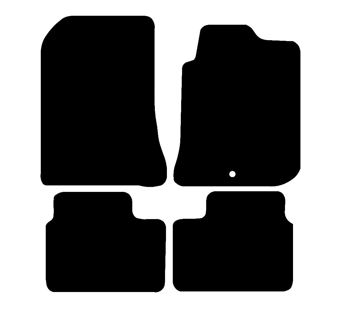 MG ZT 1999 - 2005 Car Mats vehicle mat pattern