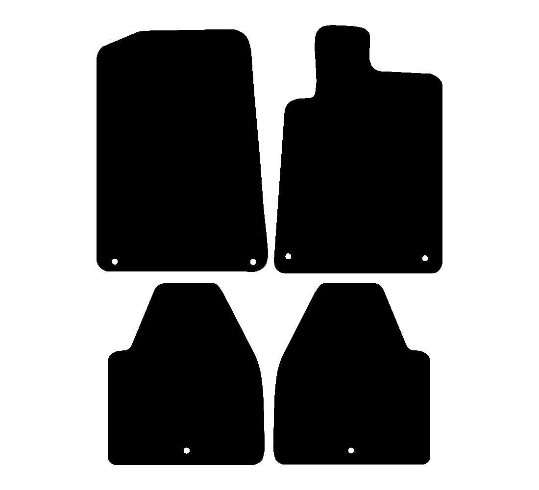 Peugeot 607 1999 - 2008 Car Mats vehicle mat pattern