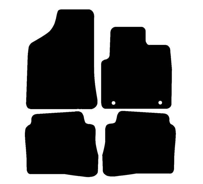 Hyundai Santa Fe 5 Seat 2006 - 2009 Car Mats vehicle mat pattern