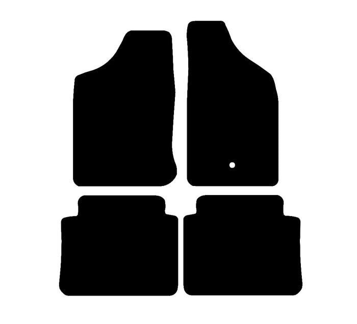 Nissan Navara Double Cab 1997 - 2005 Car Mats vehicle mat pattern