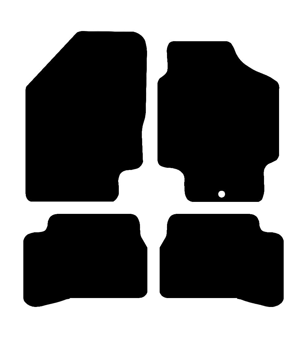 Kia Rio 2005 - 2009 Car Mats vehicle mat pattern