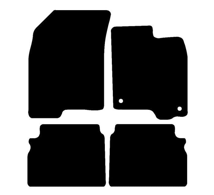 Chevrolet Aveo 2008 - 2011 Car Mats vehicle mat pattern
