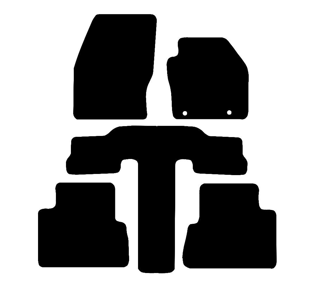 Ford Grand C Max (Oval Clips) 2015 to Present Car Mats vehicle mat pattern