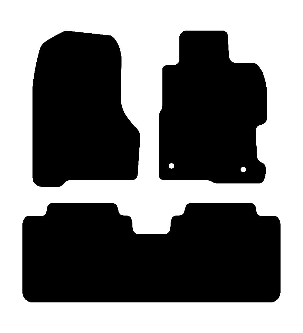 Honda Civic (5 Door) 2001 - 2006 Car Mats vehicle mat pattern