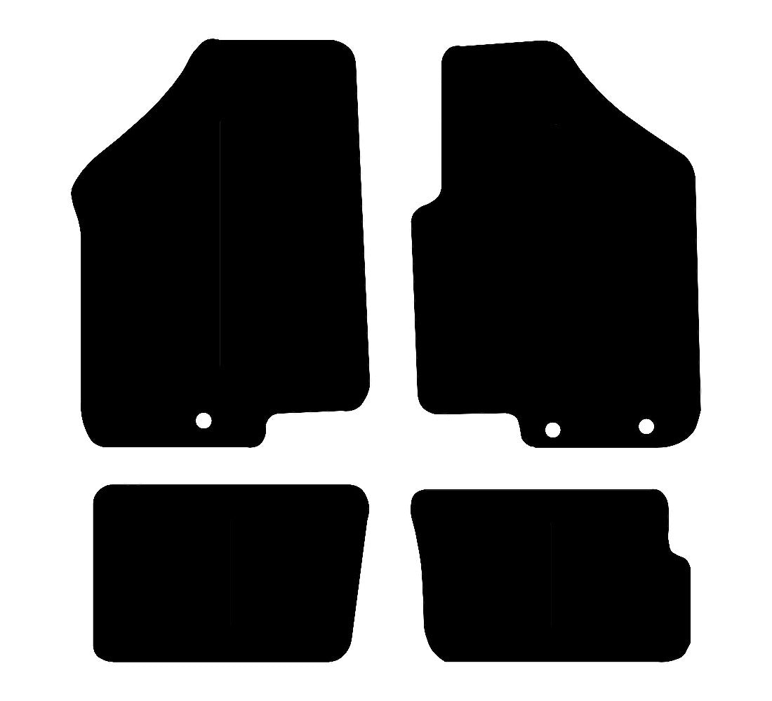 Kia Soul (3 Hole) 2008 - 2011 Car Mats vehicle mat pattern