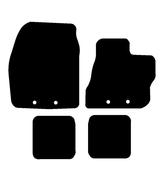 Toyota IQ (4 CLIP) 2009 - 2015 Car Mats vehicle mat pattern