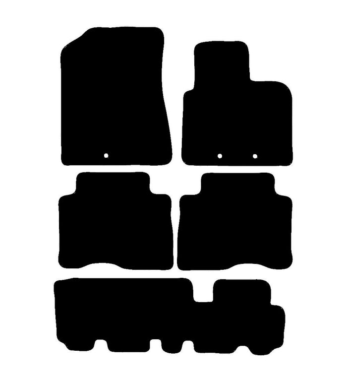 Kia Sorento (7 Seat) 2013 - 2015 Car Mats vehicle mat pattern