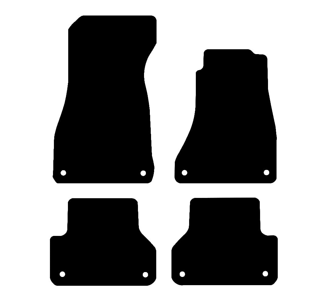 Audi A4 (8 Clip Version) 2016 to Present Car Mats vehicle mat pattern