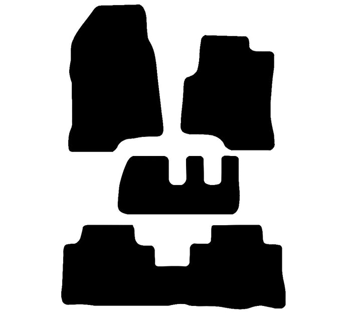 Chevrolet Captiva (No Clips) 2007 - 2015 Car Mats vehicle mat pattern