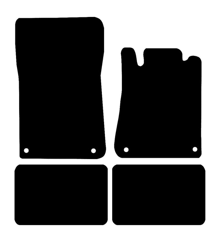 Chrysler Crossfire 2+2 2003 - 2008 Car Mats vehicle mat pattern