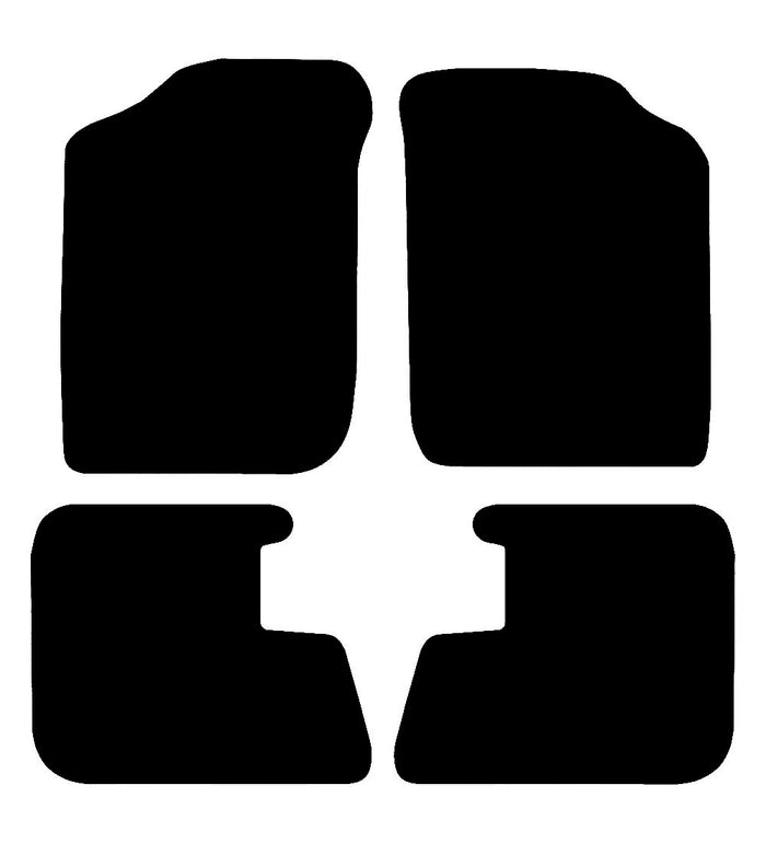 Daihatsu Sirion 1998 - 2005 Car Mats vehicle mat pattern