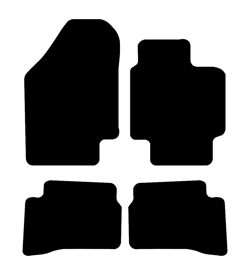 Hyundai Accent 2007 - 2009 Car Mats vehicle mat pattern