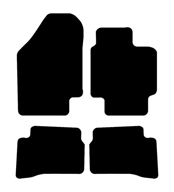 Hyundai Accent 2007 - 2009 Car Mats vehicle mat pattern