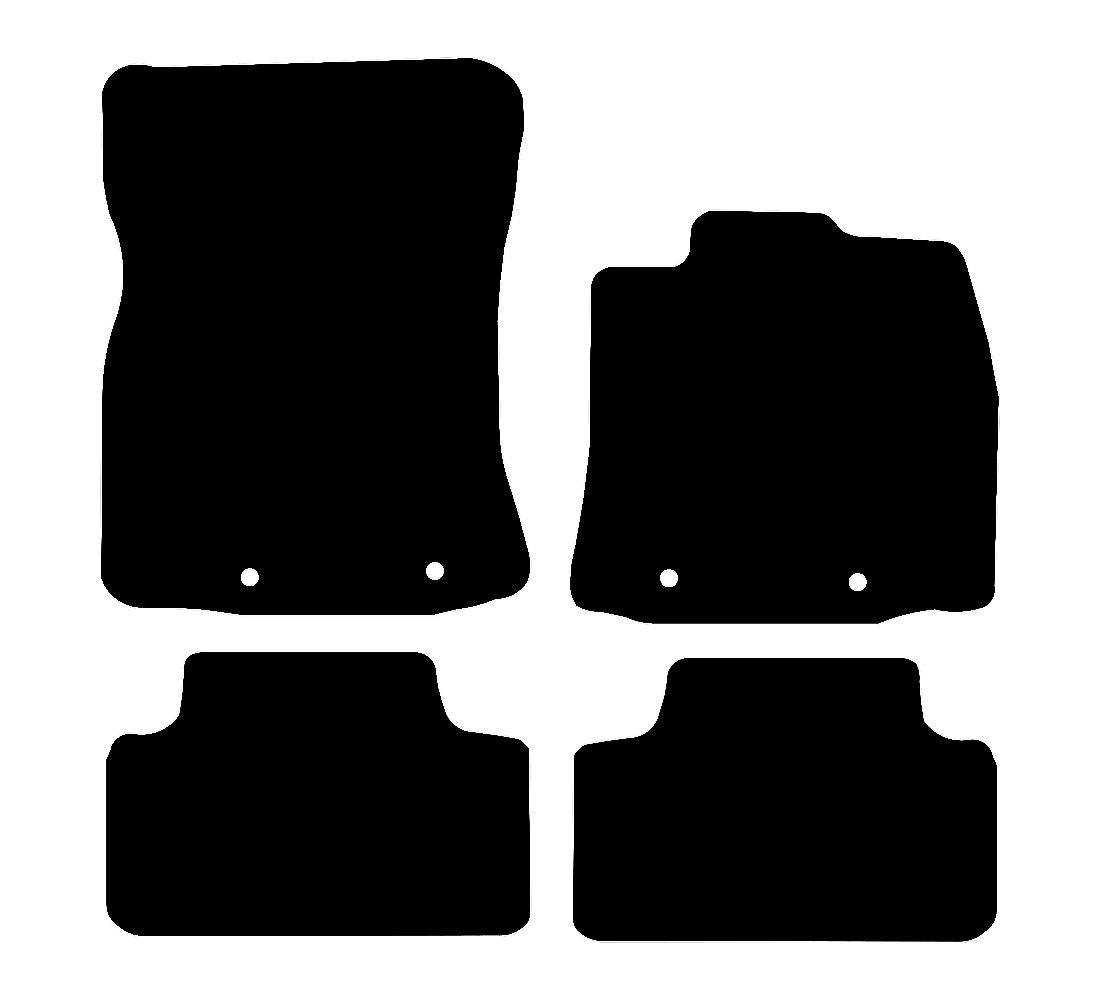 Jaguar XJ (SWB) 2010 to Present Car Mats vehicle mat pattern