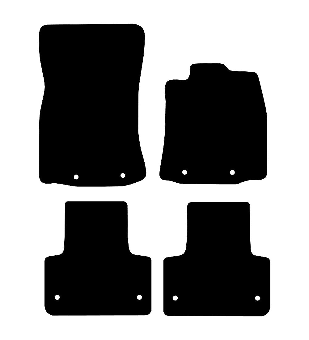 Jaguar XJ (SWB) 2010 to Present Car Mats vehicle mat pattern