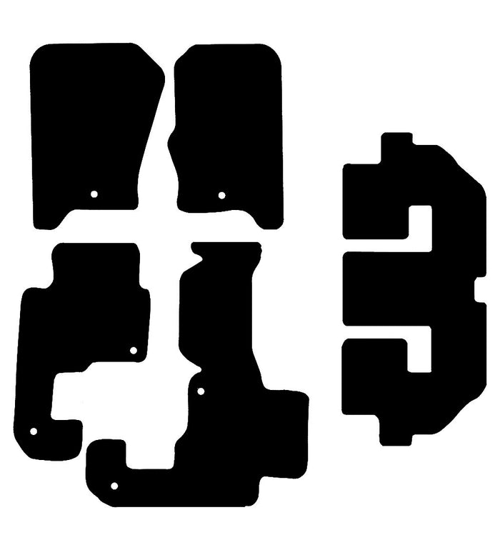 Land Rover Discovery 3 (7 Seat Version) (1 Clip) 2004 - 2009 Car Mats vehicle mat pattern