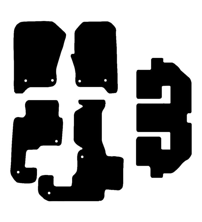 Land Rover Discovery 3 (7 Seat Version) 2004 - 2009 Car Mats vehicle mat pattern