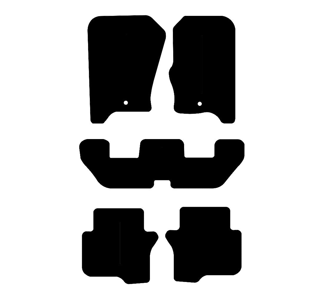 Land Rover Discovery 4 - 7 Seat Version 2010 - 2012 Car Mats vehicle mat pattern