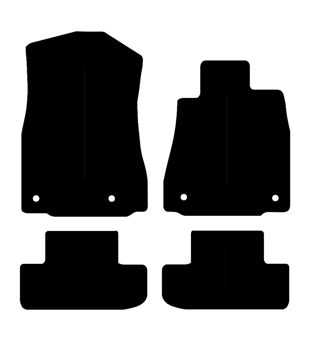 Lexus RC300H 2014 to Present Car Mats vehicle mat pattern
