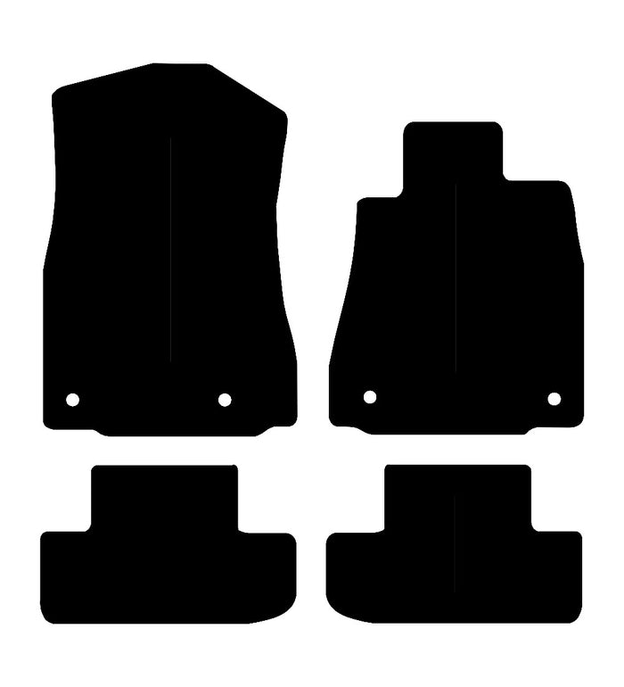 Lexus RC300H 2014 to Present Car Mats vehicle mat pattern