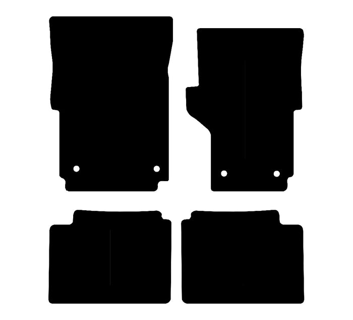 Volkswagen Amarok 2012 - 2020 Car Mats vehicle mat pattern