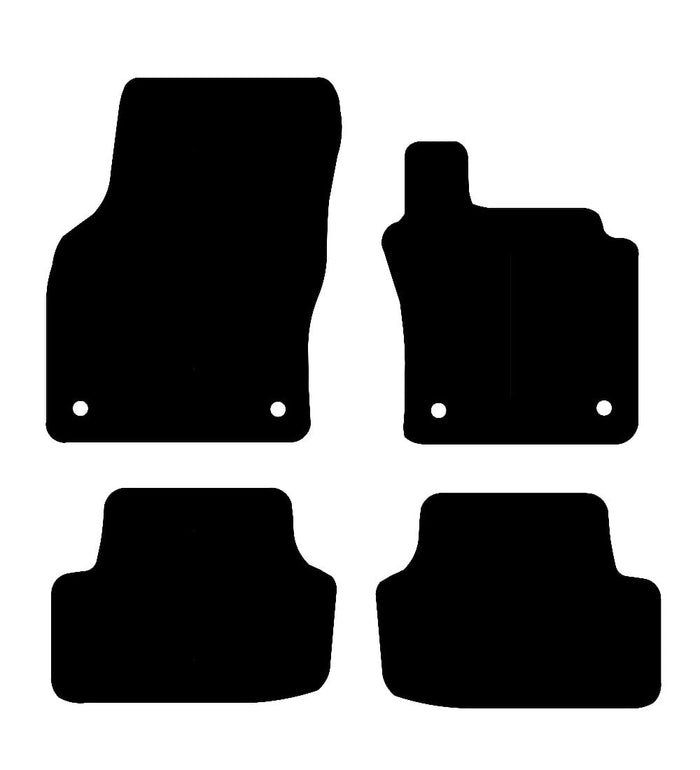 Volkswagen Tiguan 2016 -2024 Car Mats vehicle mat pattern