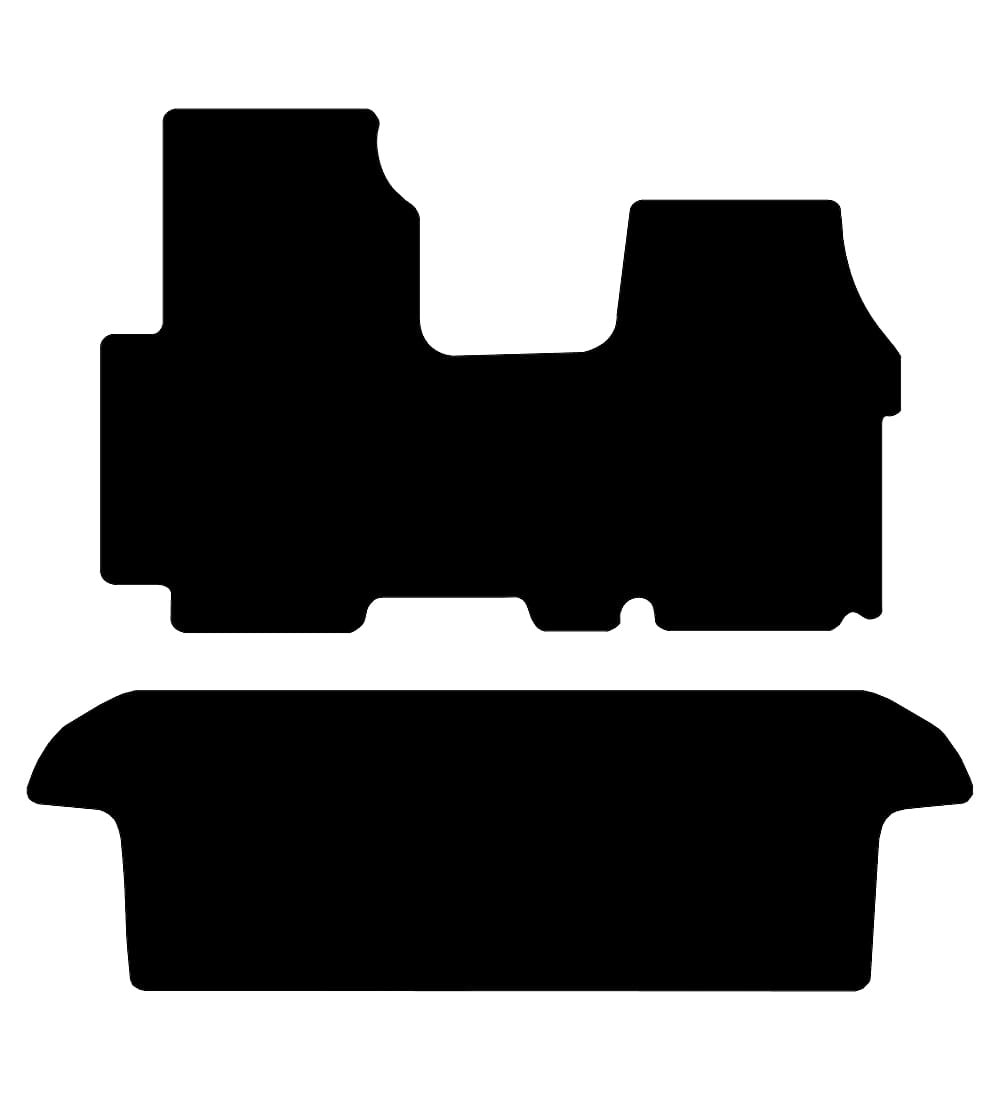Vauxhall Vivaro Van (Crew Cab) 2001 - 2014 Car Mats vehicle mat pattern
