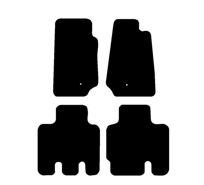 Jeep Wrangler (4 Door) 2007 - 2018 Car Mats vehicle mat pattern