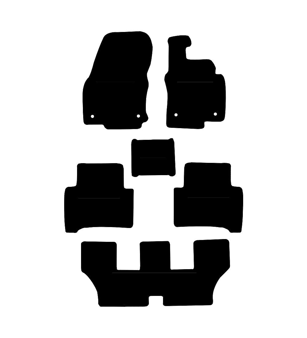 Volkswagen Touran (6 Piece) 2017 to Present Car Mats vehicle mat pattern